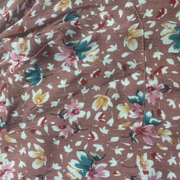 HAYDEN Girls Mauve Floral Print Babydoll Dress XL NWT - Picture 3 of 9